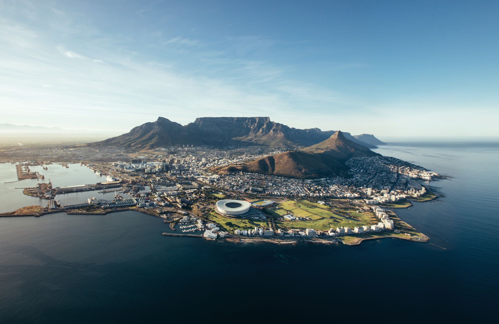Uitzicht over Kaapstad